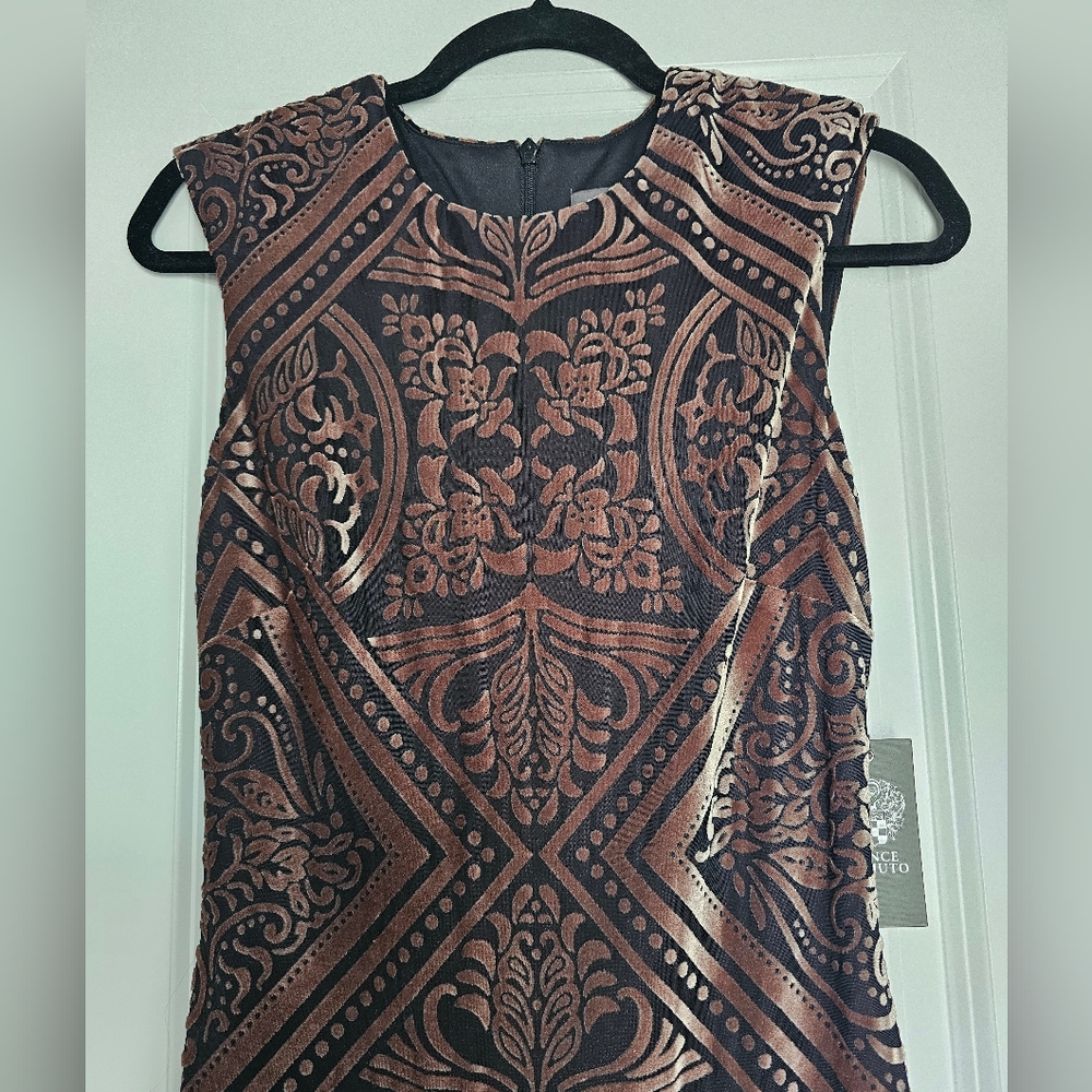 Vince Camuto velvet pencil dress